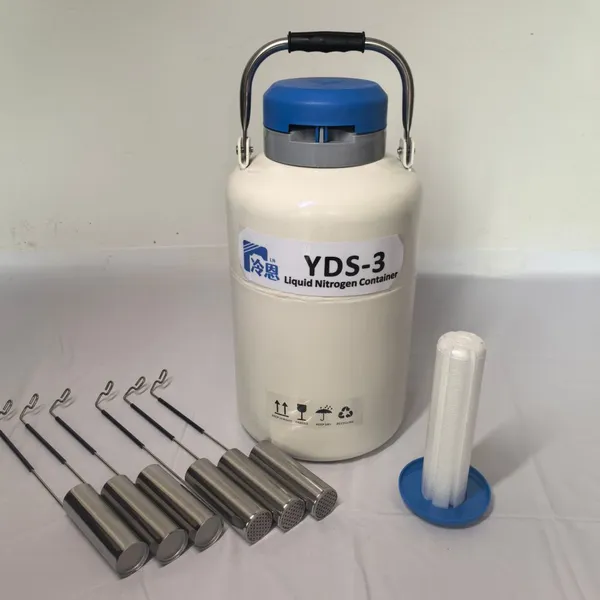 Small Liquid Nitrogen Container of Cryopreservation Animal Semen 3L photo-3