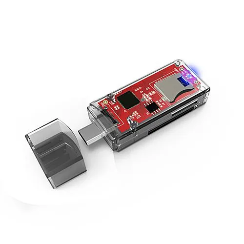 Universal 2 in 1 Multi Function OTG Micro Adapter USB Type C TF SD Flash Disk Card Reader photo-2