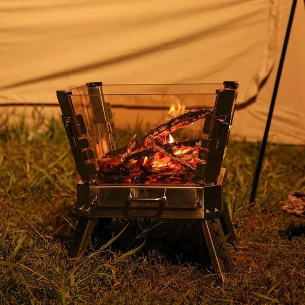 Microcrystalline Glass Fire Pit Outdoor Stove photo-4