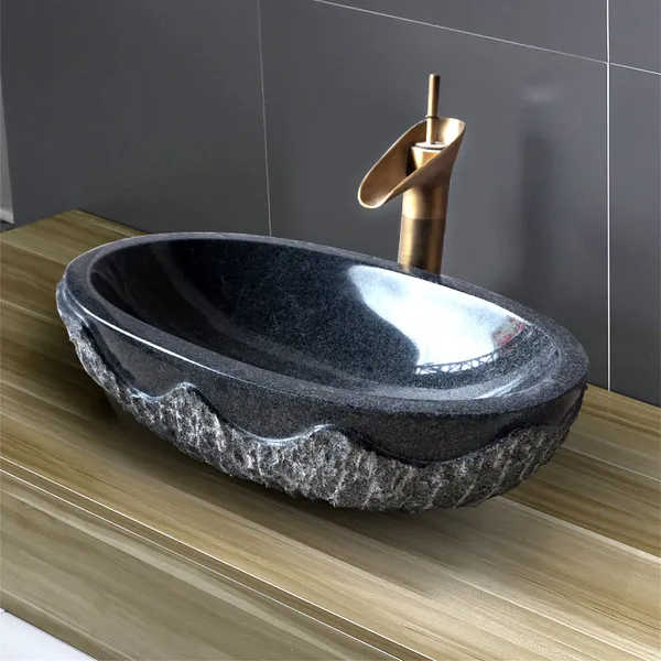 Custom Stone Cheap Sanitary Vessel Sink Wash Basin Marble Stone Bathroom Vanity Basin Toilet Sink for Bathroom Hotels photo-2