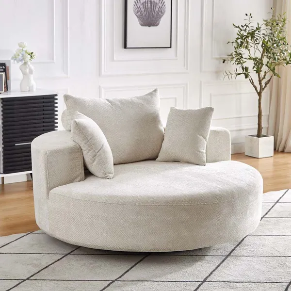 Chenille Mini Sofa for Hotel Room