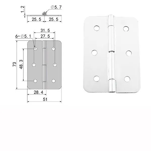 Metal Stamping Hinge for Flight Case or Suitcase
