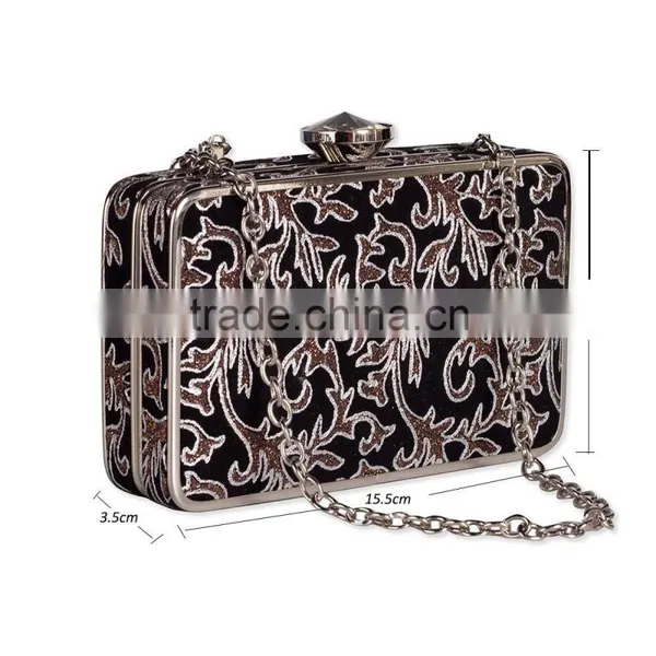 2016 the Most Popular National Style Wholesale Leather Hard Shell Clutch Bag for Party photo-2