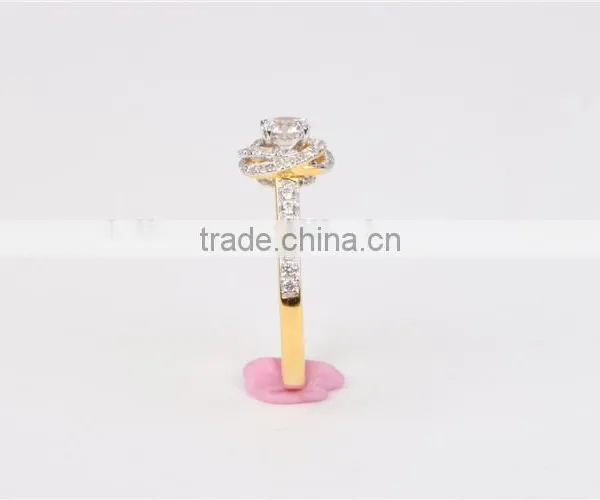 925 Sterling Silver Cubic Zircon Silver Ring Design Wholesale Wedding Ring photo-5