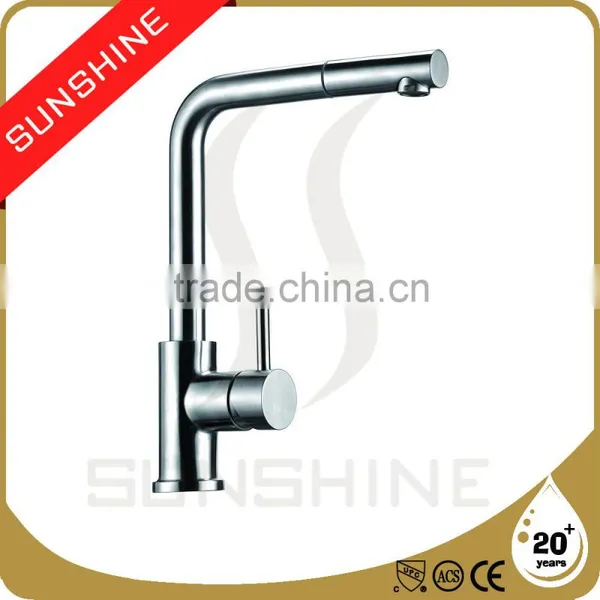 SS804G-D Modern Design Stainless Steel Kitchen Faucet Lead Free Kitchen Mixer