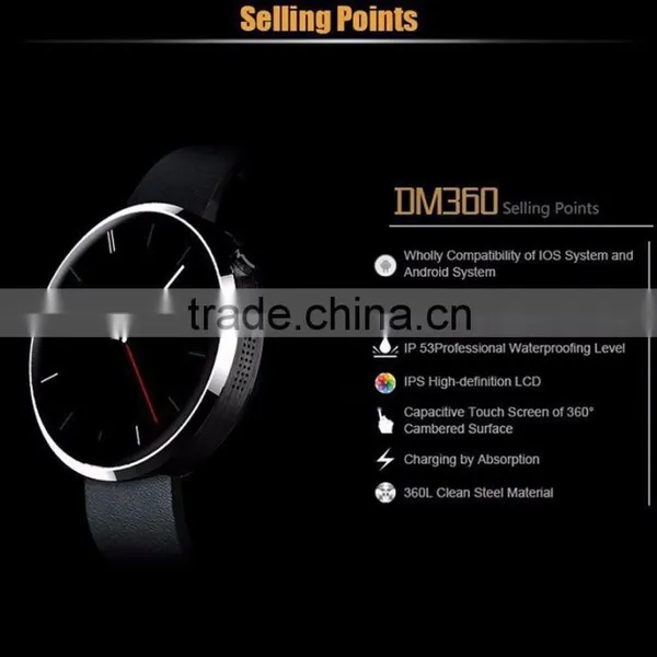 Bluetooth Smart Watch DM360 With Heart Rate Pedometer for IOS Android Phones photo-2