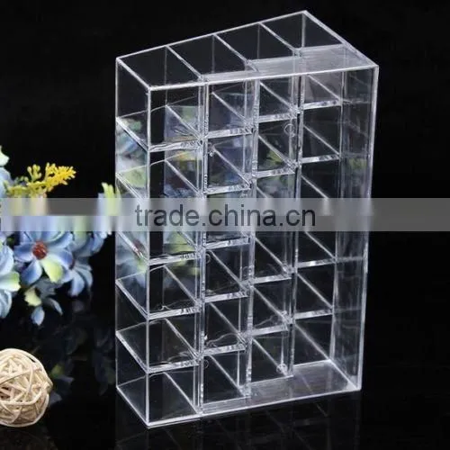 Clear Acrylic Lipstick Holder Display Stand Cosmetic Organizer Makeup Case photo-3