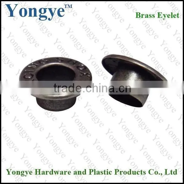 Round shape garment hat accessories hat metal brass eyelet with grommet