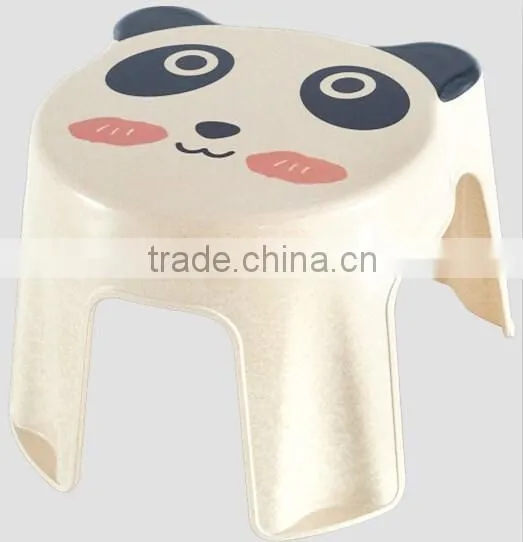 Cute Animal Shape Cartoon Biodegradable Bamboo Fiber Kids Stool photo-2