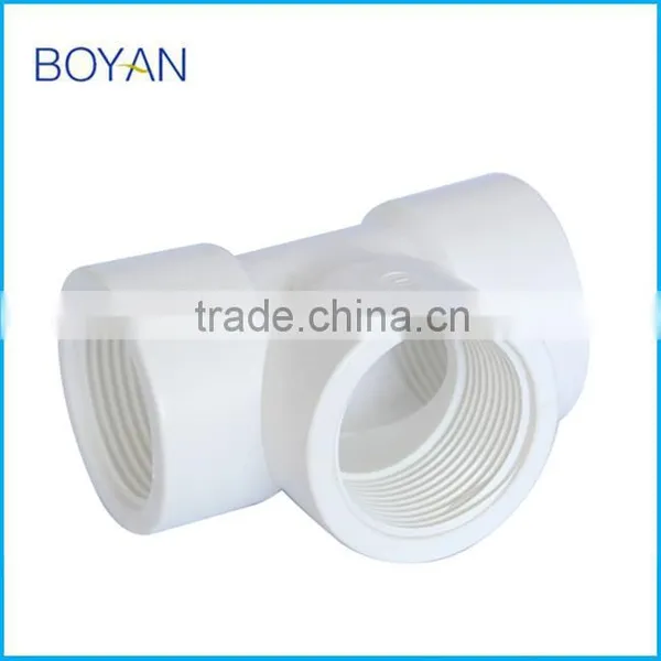 BOYAN For Water Supply White Equal Tee PVC Female and Piep Tee photo-2