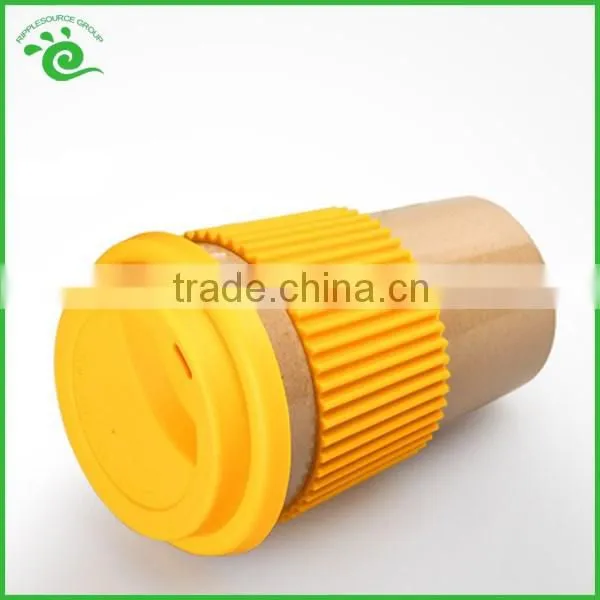 Natural Rice Husks Fiber Biodegradable Reusable Coffee Cup photo-6