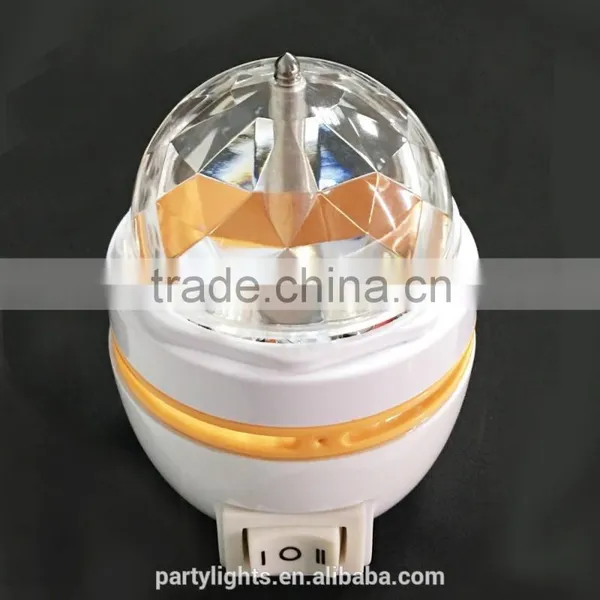 2016 Mini Plastic Led Light Bulb RGB Color Changing USB Rotating Light Disco Light photo-3