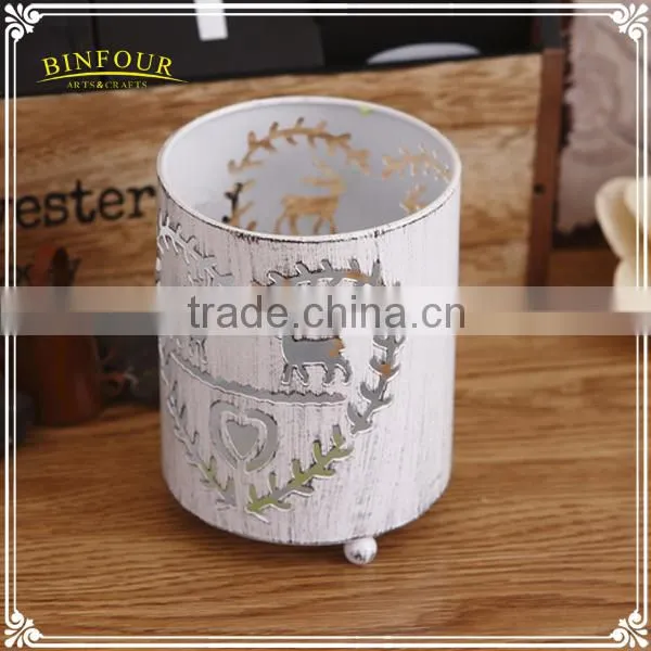 Antique Colorful Metal Votive Candle Holder Round Candle Cup photo-2