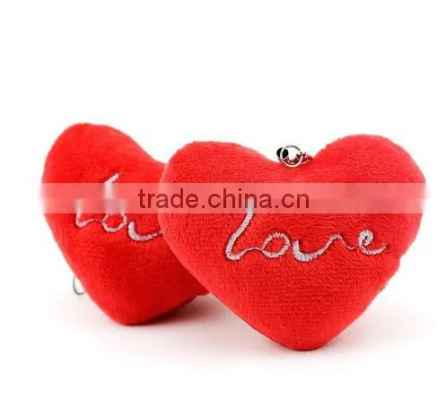 Valentine's Love Heart Wedding Plush Toy Bouquet Gift Soft Toy Keychain