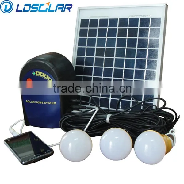 Portable Low Price 6w/12v Solar Home Lighting System With ce Rohs Quality Choice