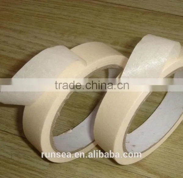 Best Sale Yellow Rubber Crepe Paper Painters Masking Tape photo-3
