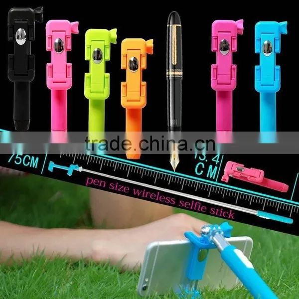 Bluetooth Wireless Selfie Stick Zoom Multifunction Mini 3 Foldable Extendable Monopod Tripod photo-2
