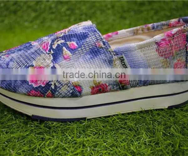 The New Color Printing High Bottom Ladies Casual Shoes photo-2