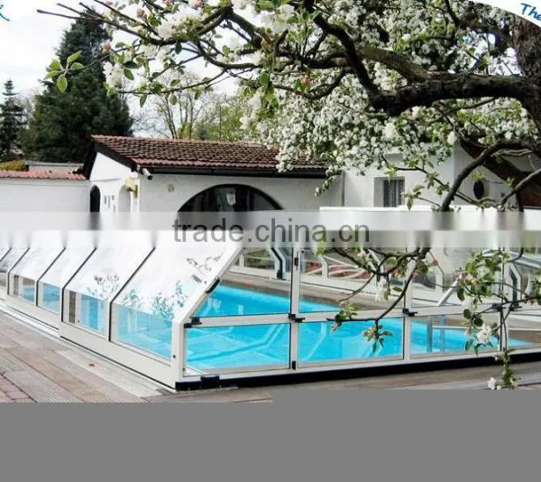 Outdoor Big Size Clear Skylight Swimming Pool Cover For Hotel photo-3