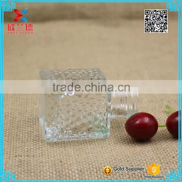 Customer Design Clear Square Glass Aroma Diffuser Bottle photo-2