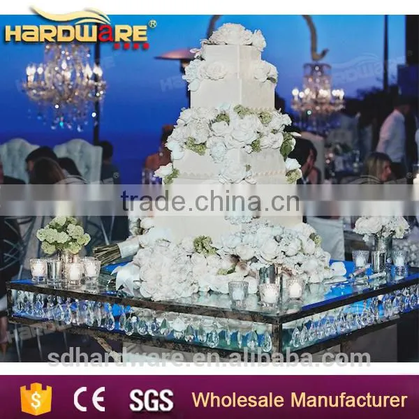 Event Glass Top Wedding Table Crystal Chandelier Table