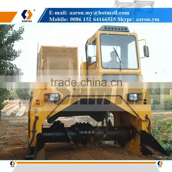 Self-propelled Compost Turner, Hydraulic Driven Roller and Walking Wheels Composter photo-2