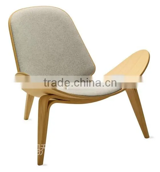 Living Room Leisure Plywood Hans Wegner Shell Chair