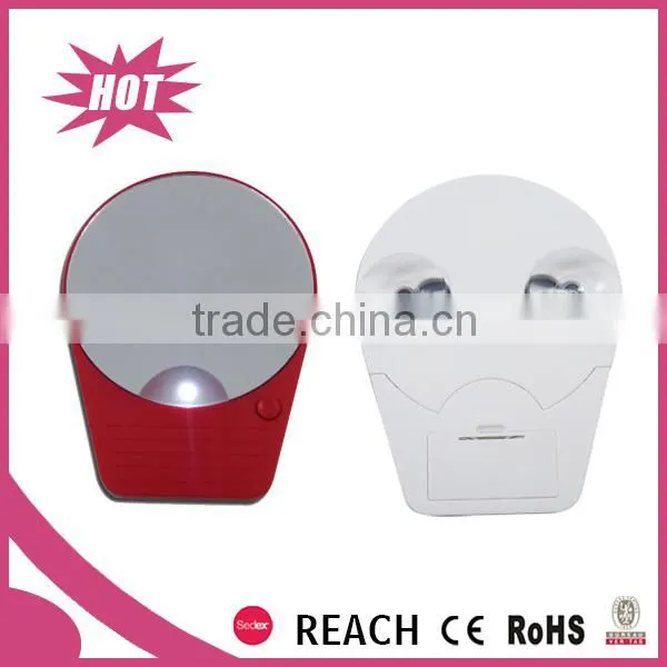 10X Magnification Single Side Small Wall Mount LED Makeup Mirror photo-4