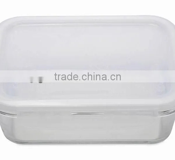 Clear Square Microwave Oven Glass Storage Box photo-3