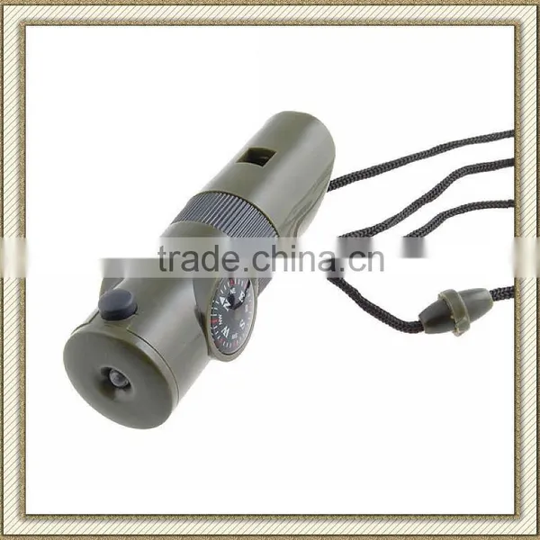 Multifunction Compass, Whistle Compass, 7-1 Function Camping Compass