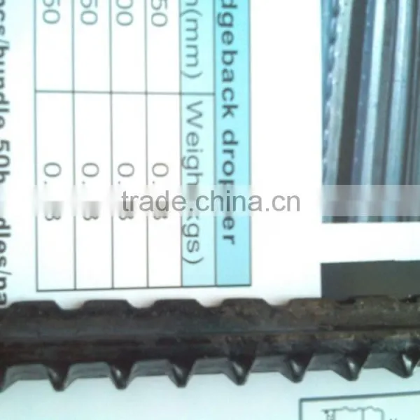 China Supplier South Africa Fencing Post Ridge Back Dropper photo-2