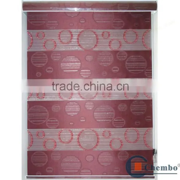 Jacquard Design Motorized Zebra Roller Blinds