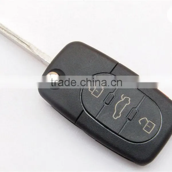 Car Key Blanks for VW With 3+panic Button Replacement Remote Key Shell(Round Head) photo-2