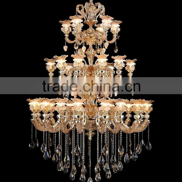 Big Chandelier for Hotel ,modern Hand Crafted Chandelier With Zinc Alloy Bend ,31 Lights photo-3
