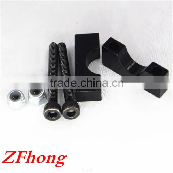12mm 14mm 16mm 20mm 22mm 25mm Red Blue Silver Golden Black Anodized Aluminum Carbon Tube Clamp for Fiber Pipe photo-4
