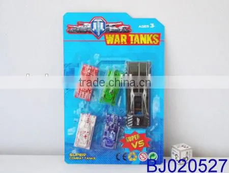 Cheap Kids Toy Small Plastic Free Wheel Glider Tank Toy 4pcs photo-2
