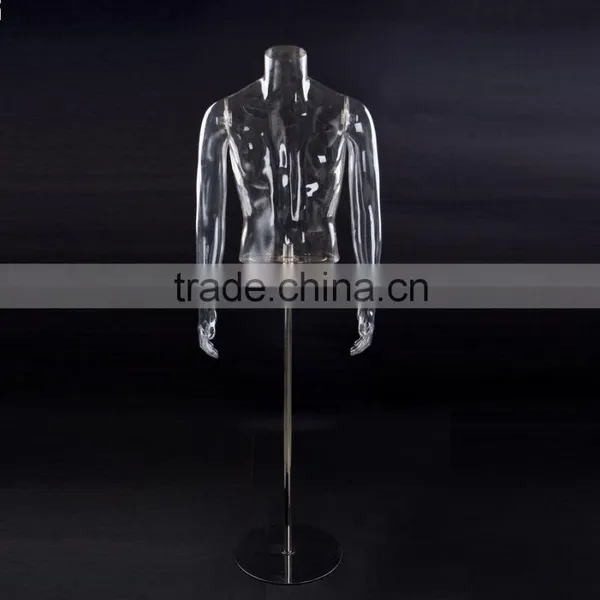 PC Male Mannequin Transparent Mannequin Hollow Out Mannequin Photography Mannequin photo-2