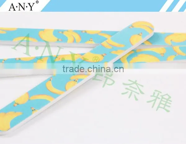 Nail Cure Polishing and Shaping Banana Printing Pattern Nail Files 100/180 Quality Choice photo-3