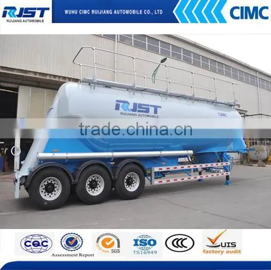 CIMC Aluminum Alloy Vertical Powder Tank Semi Trailer/powder Tank Trailer/bulk Cement Tank Trailer photo-3