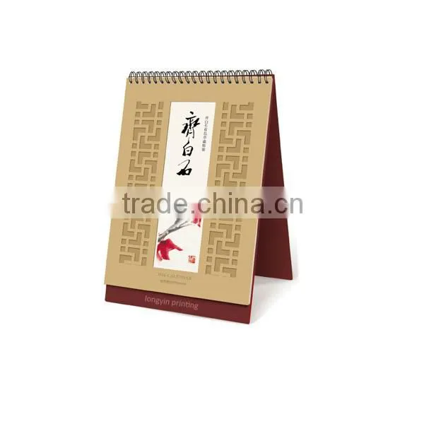 Exquisite Cloth Frame Openwork Carving Desk Calendar photo-5