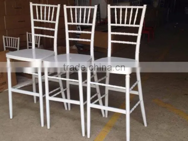 Plastic Tiffany High Stool Chair With Steel Leg photo-4