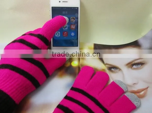 Fashion Warm Winter Soft Touch Screen Gloves For Smartphone Iphone photo-4