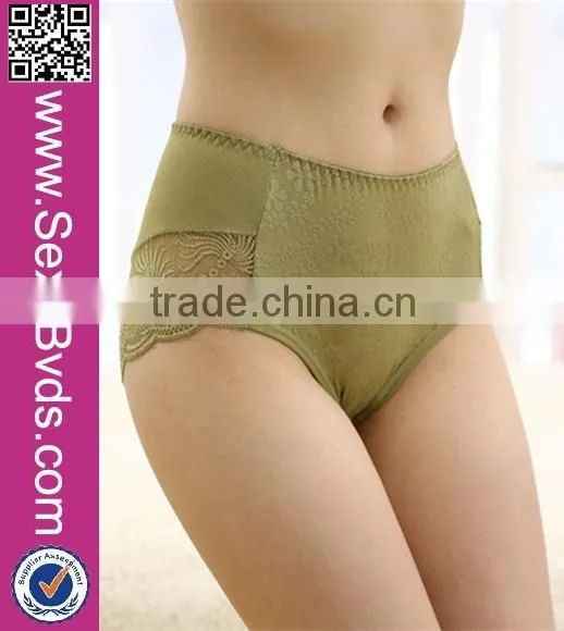 No MOQ Light Green Lace Floral Women Panties Cozy Bulk Modal Underwear Quality Choice photo-2