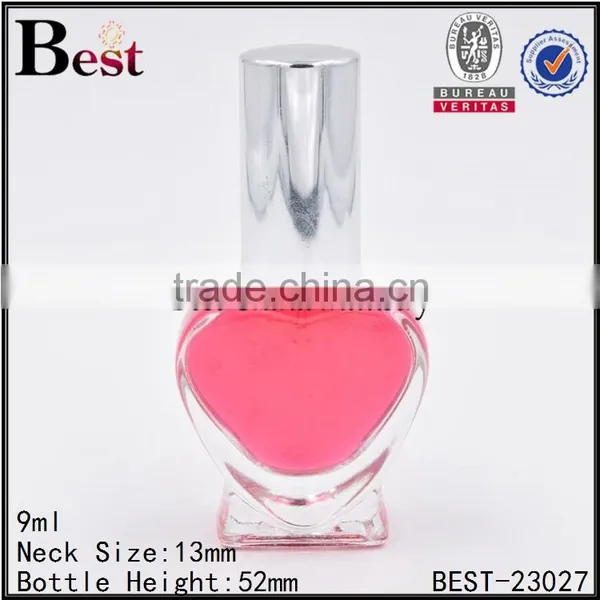 9ml Clear Glass Bottle Heart Shaped Glass Bottle Sprayer Glass Bottle Supplier's Choice photo-3