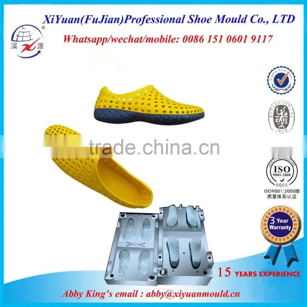 Two Colors Eva Casual Clogs Shoes Mold, Eva Shoes Mould, Hot Selling New Stylish Eva Casual Shoes Die for Men
