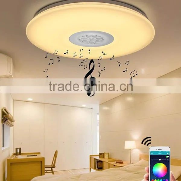 LED 40W Dimmable LED Music Ceiling Lights With Bluetooth Speaker, Color Temperature Adjustable Quality Choice photo-3
