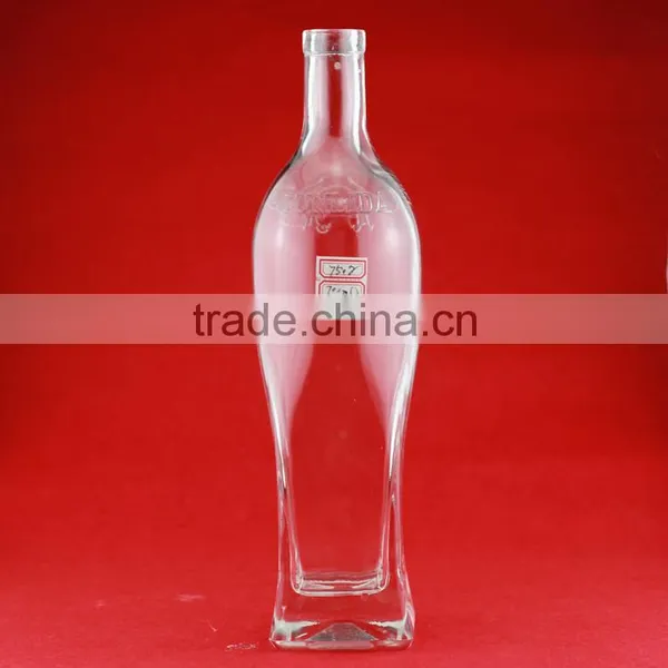 New Design Boston Round Bottle Square Glass Liquor Bottle Liquor Bottle Factory photo-6