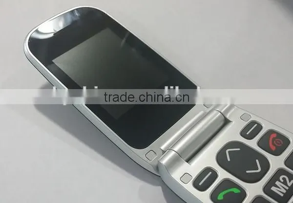 Unlocked Flip Senior Phone With SOS Bit Button W72 Flash GSM photo-2