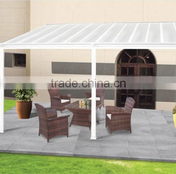 Wide White Sunrooms & Aluminum Polycarbonate Pergola photo-2