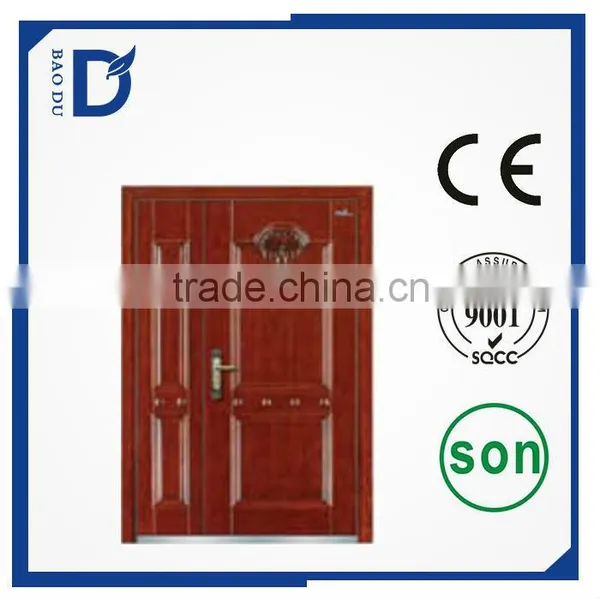 2015 Top Quality Level Exterior Door Steel Security Door, Double Steel Armored Door photo-3